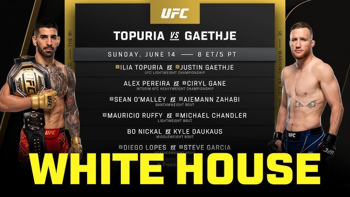 UFC white house card